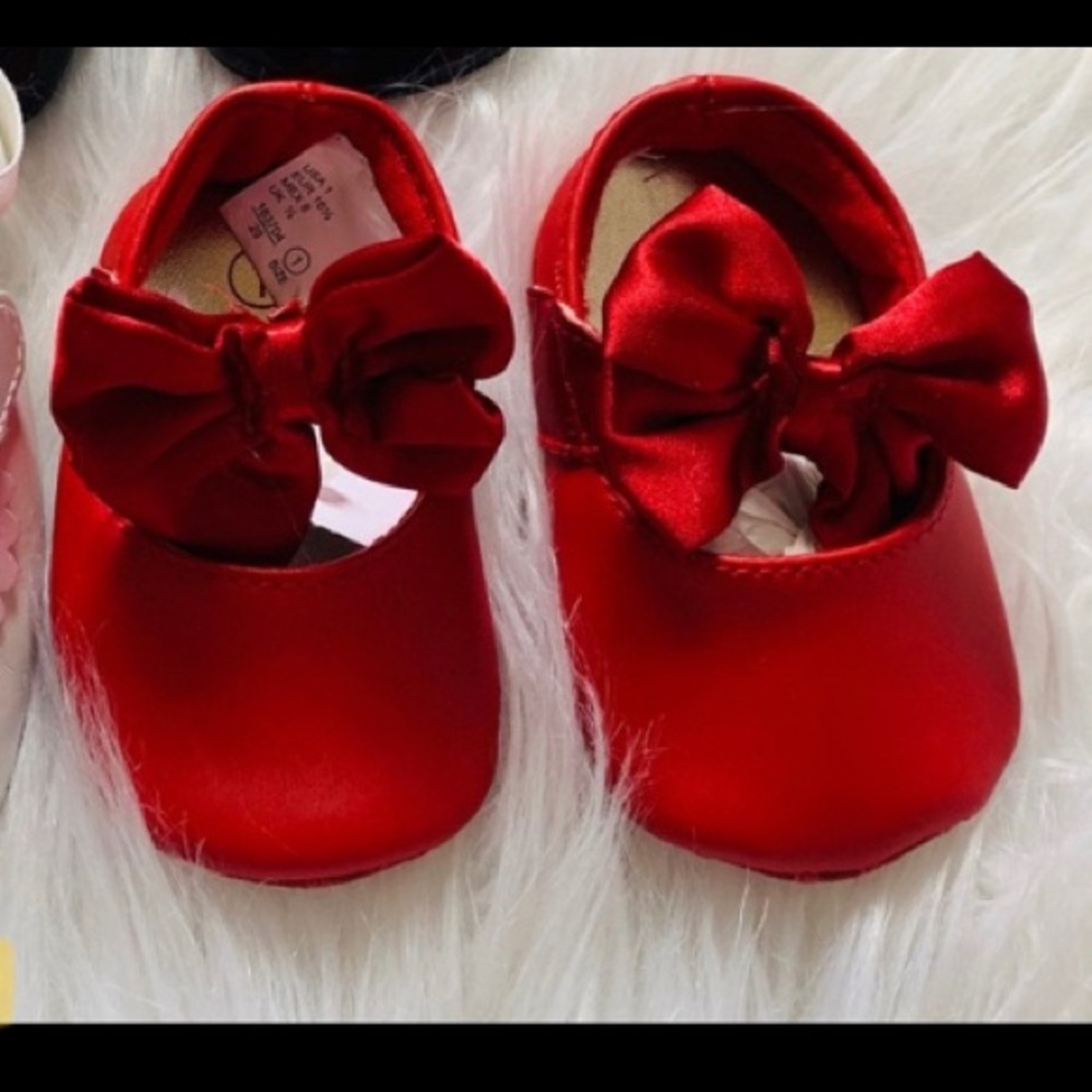 Janie and jack bubble and red Payless shoes